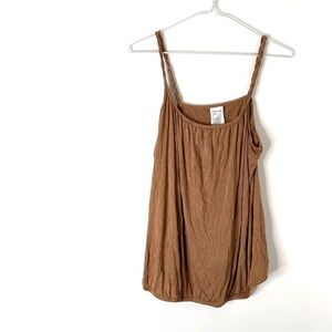 Lascana Neutral Tan Twist Scoop Neck Tank Top